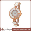 Roségold Elegante Damen-Armbanduhr mit Mop Dial